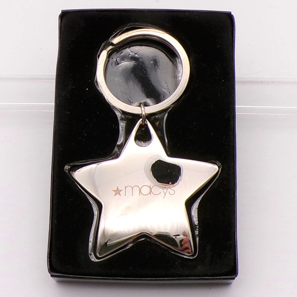 Macy's Silver Star Keychain